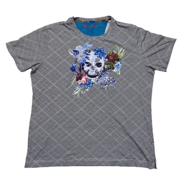 Robert Graham Skull Graphic T-shirt Men’s Size 2XL - Picture 1 of 10